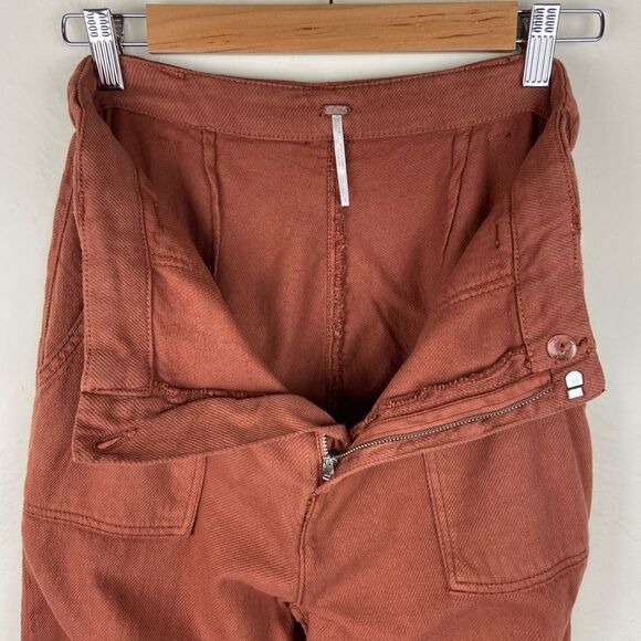 Free People Sunday Skies Wide-Leg Pant - Burnt Orange - Picture 8 of 8